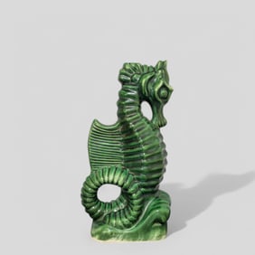 Price Kensignton Pottery MCM Seahorse Table Lamp, #282