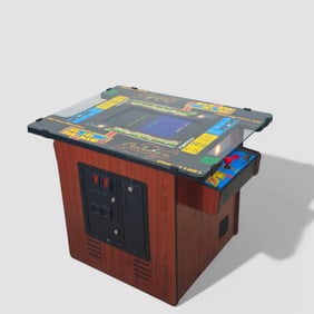 20th Year Reunion Ms. Pacman, Galaga, Sit-down Cocktail Arcade Machine by Namco