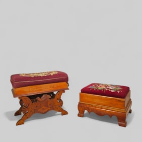 Needlepoint Footstool