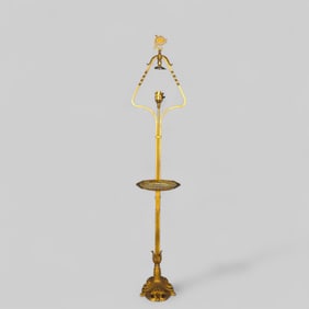 Art Nouveau Gilt Bronze Floor Lamp