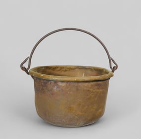 Large Early 19th Century Copper Apple Kettle