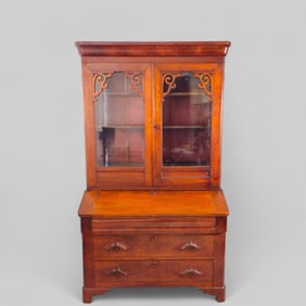 19th Century Connecticut Walnut Secretary Desk