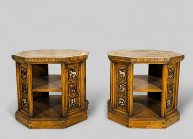 Romweber Viking Oak Three Tier Stands