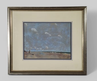 Gregory Gorby (1933-2010)(USA) Pastel, Beach Scene