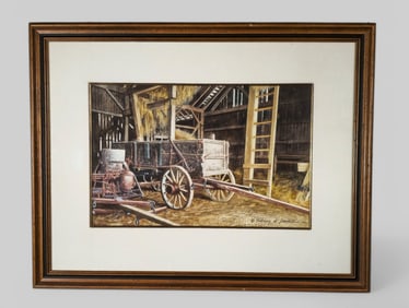 Florian K. Lawton (1921-2011)(Ohio) Watercolor, Jake Miller's Hat