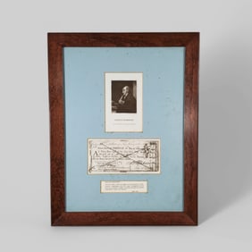Framed 1781 Check Signed by Francis Hopkinson