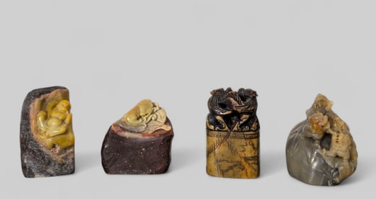 Chinese Soapstone Seals & Paperweights