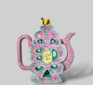 Chinese Famille Rose Porcelain Teapot