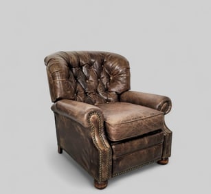 Tufted Leather Barcalounger