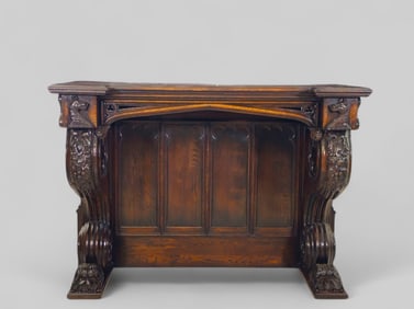 Rococo Revival Carved Bar/ Console