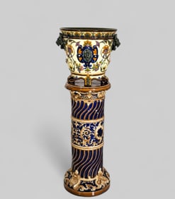 Rorstrand Jardiniere & Pedestal