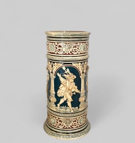 Hanke German Westerwald Stone way Bas Relief Umbrella Stand