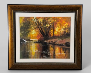 Littonio DelSignore (B. 1938) (Canada) Oil, Tranquillite"