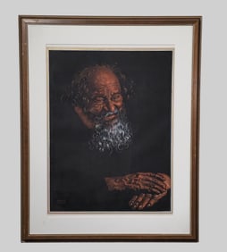 Winold (fritz Winold) Reiss (1886-1953) (NY,MT, Germany) Pastel