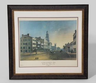 John Casper Wild (1804-1846) (Swiss, USA) Cincinnati, 1835 Fourth Street West of Vine