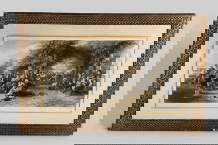 Jean Ferdinand Joubet (1810-1884) (France) Engraving "The Play Ground"