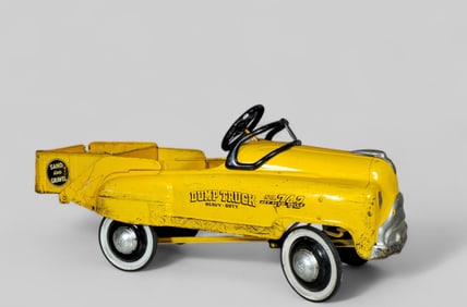 Original Yellow Murray Sand & Gravel Dump Truck Pedal Car