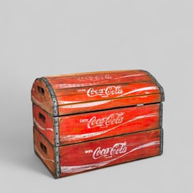 Original Coca-Cola Handcrafted Treasure Chest