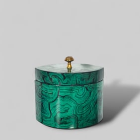 Maitland Smith Malachite Grain Box