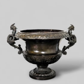 Bronze Winged Griffin Bronze Urn