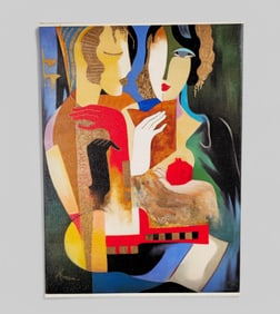 Ara "Arbe" Berberyan (B. 1958) (Russia) Giclee on Canvas "Contemplation"