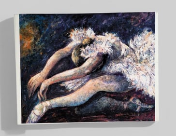 Daniella Foletto (20th Century) (France) Giclee on Canvas "Swan Lake"
