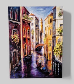 Daniella Foletto (20th Century) (France) Giclee on Canvas "Venice"