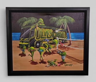 Michael Godard (B. 1958) (USA) Giclee on Canvas "Olives Gone Wild 2"