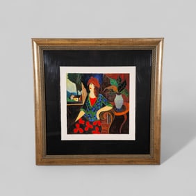 Itzchak Tarkay (1935 - 2012) (Russia) Serigraph on Paper " Amanda"