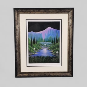 Steven Lavaggi (20th/21st Century) (USA) Lithograph on Paper "Twilight Visitation"
