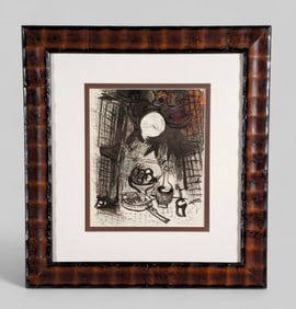 Marc Chagall (1887 - 1985) (France, NY) Lithograph on Paper  "Nature Morte Brune"