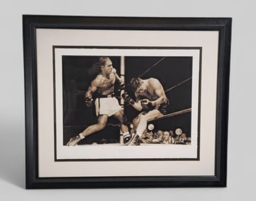 "The Final Blow" Giclee of Rocky Marciano Getty Images