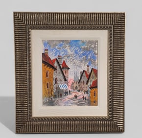 Anatole Krasnyansky (B. 1930) (Ukraine) Giclee on Canvas" Old Florence"