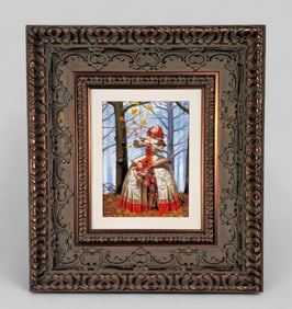 Michael Cheval (B. 1966) (Russia) Print on Metal "Enigma"