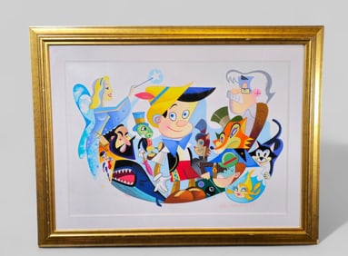 Robert de Michiell (B. 1958) (Maine) Serigraph on Coventry Paper "Pinocchio's World"