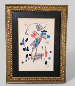 Joan Miro (1893 - 1983) (Spain, France) Lithograph on Archival Paper "The Garden of Miro"