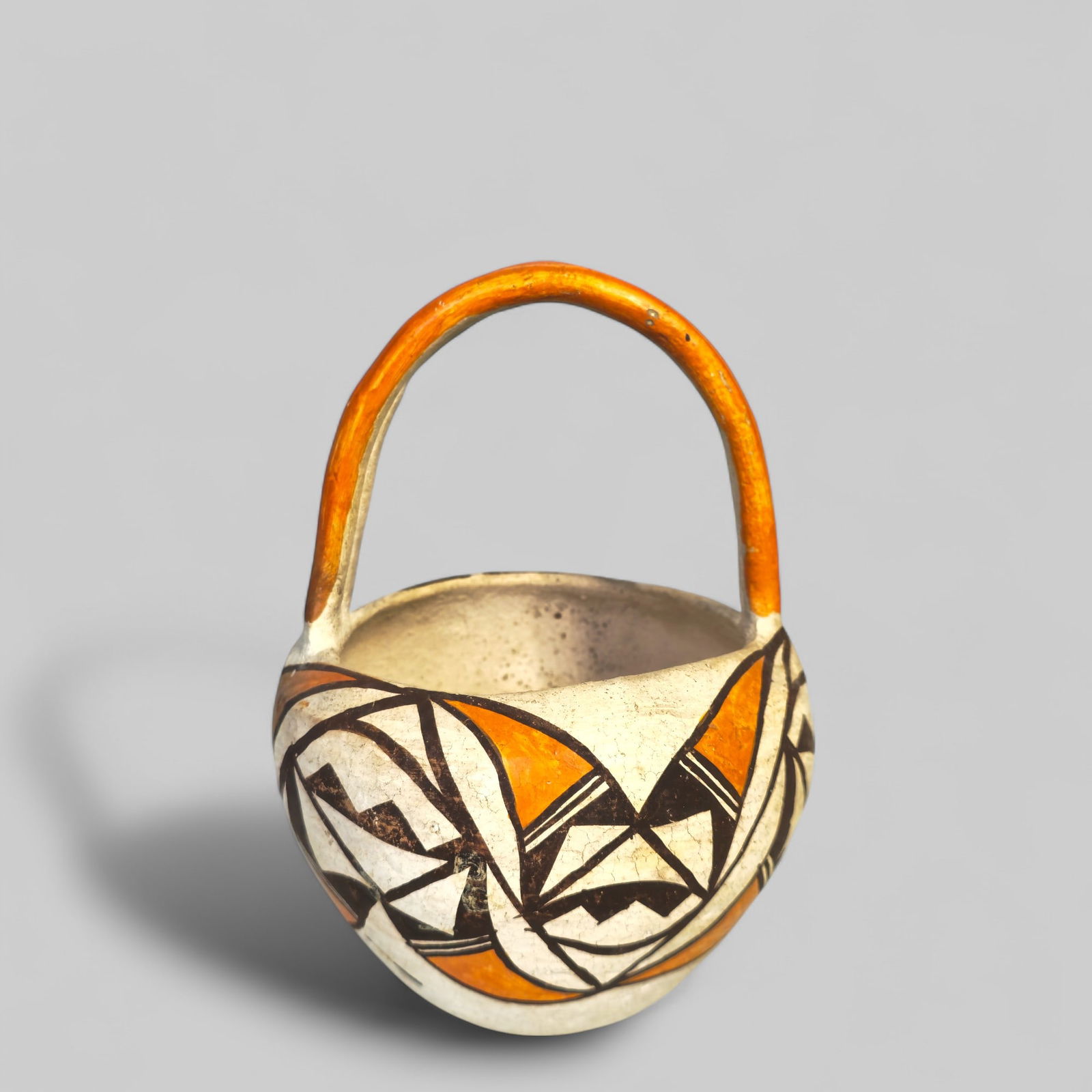 Acoma Pueblo Native American Pottery Basket (1 of 11)