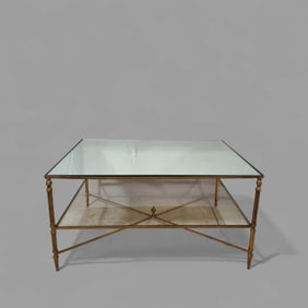 Regency Style Gilt Brass Coffee Table