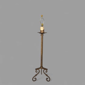 Neoclassical Style Bronze Floor Lamp