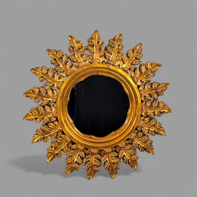 Gilt Acanthus Leaf Border Mirror