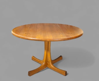 MCM Sculptured Dovetail Top Dining Table