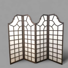 Regency Style Four Panel Folding Screen