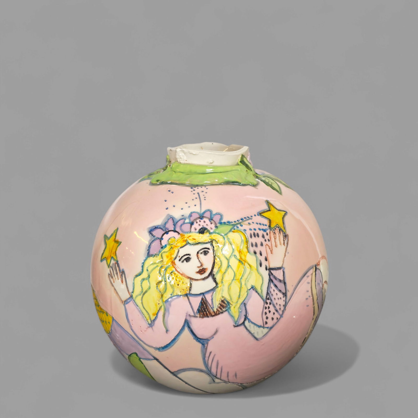 Susan & Russell Bolt Glazed Ceramic Vase (1 of 9)