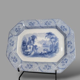 TJ & J Mayer 19th Century Ironstone "Florentine" Platter