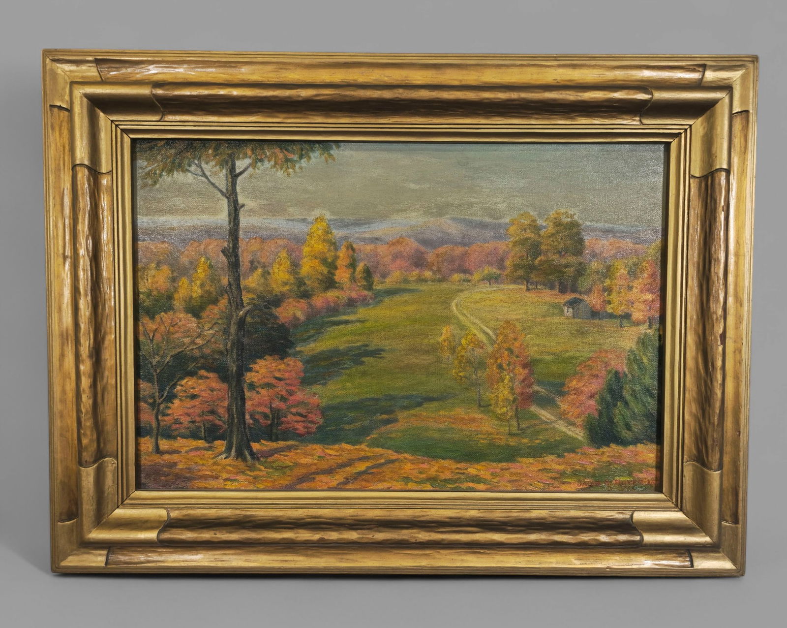 Jacob S. Royer (1883-1959) (Ohio) Oil, Brown County Hills (1 of 7)