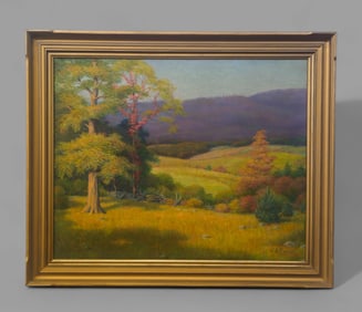 Jacob S. Royer (1883-1959) (Ohio) Oil, "The First Autumn"