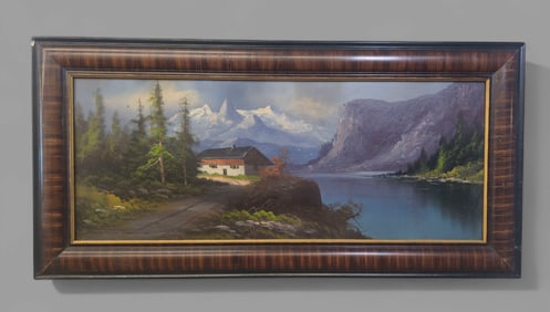 Oil, River Scene