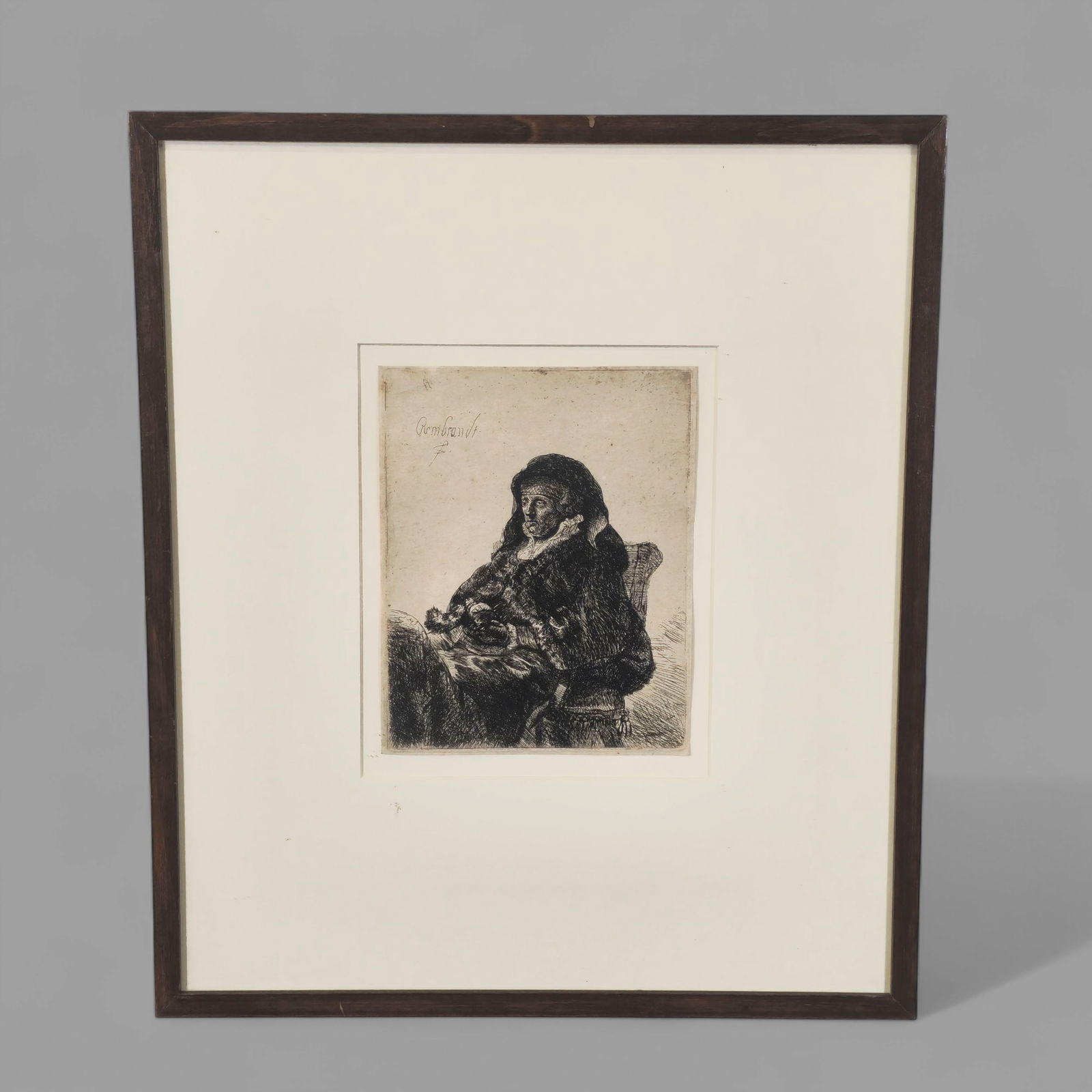 Rembrandt Harmenszoon Van Rijn (1606-1669) (Netherlands, Holland) Etching, Pupil of Rembrandts (1 of 6)