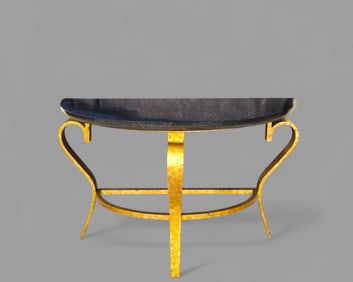 Maitland Smith Tessellated Stone Console Table