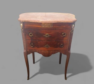French Louis XV Marble Top Stand